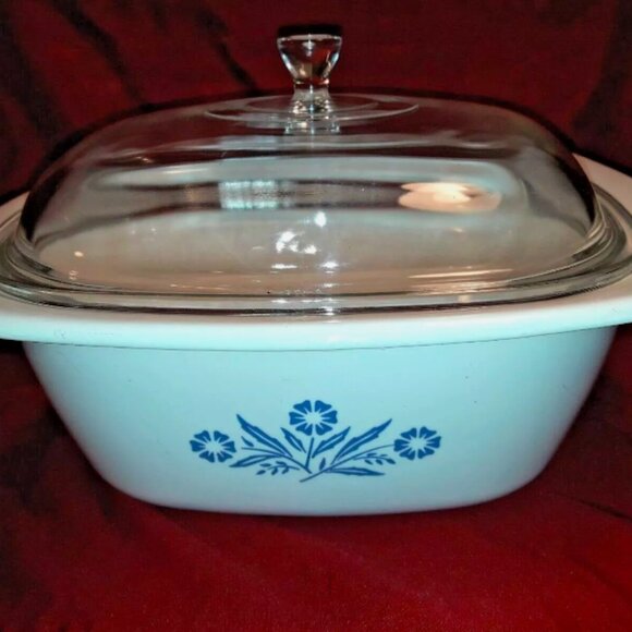 Vintage 60s Corning Ware Canada P-34 Dutch Oven Casserole Pyrex Lid 4 Qt P-34-B - Picture 2 of 9